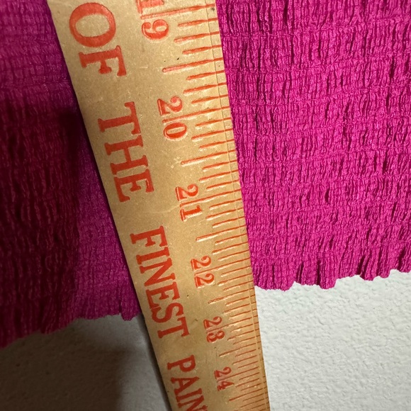 Anthropology Maeve Pink Smocked Peplum Top Y2K Medium - Picture 5 of 5